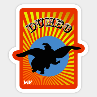 The Flying Elephant Sticker